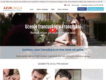 Tablet Screenshot of kursevi-francuskog.azurlingua.com