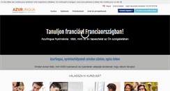 Desktop Screenshot of francia-tanulas.azurlingua.com