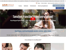Tablet Screenshot of francia-tanulas.azurlingua.com